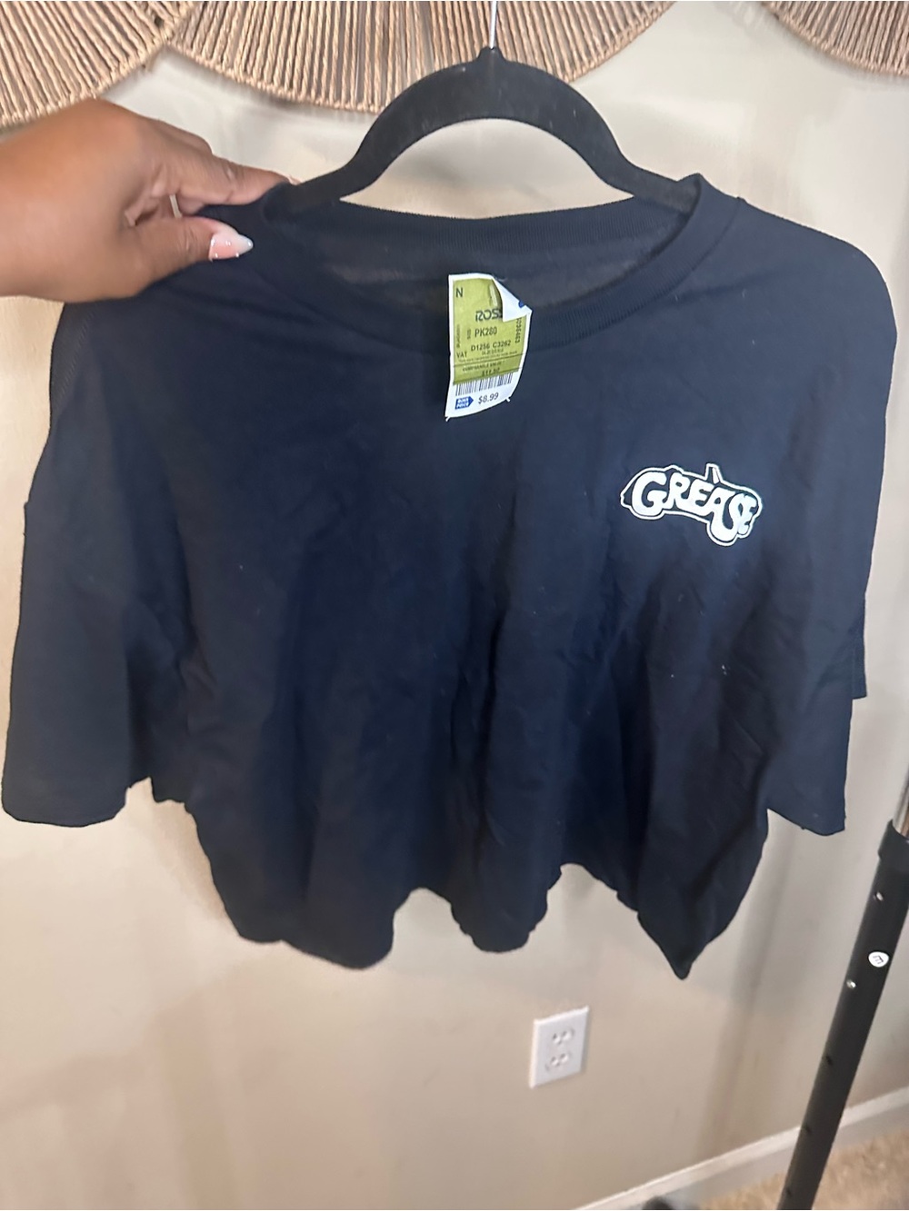 GREASE Black Short Sleeve Tee - Casual Women's Top